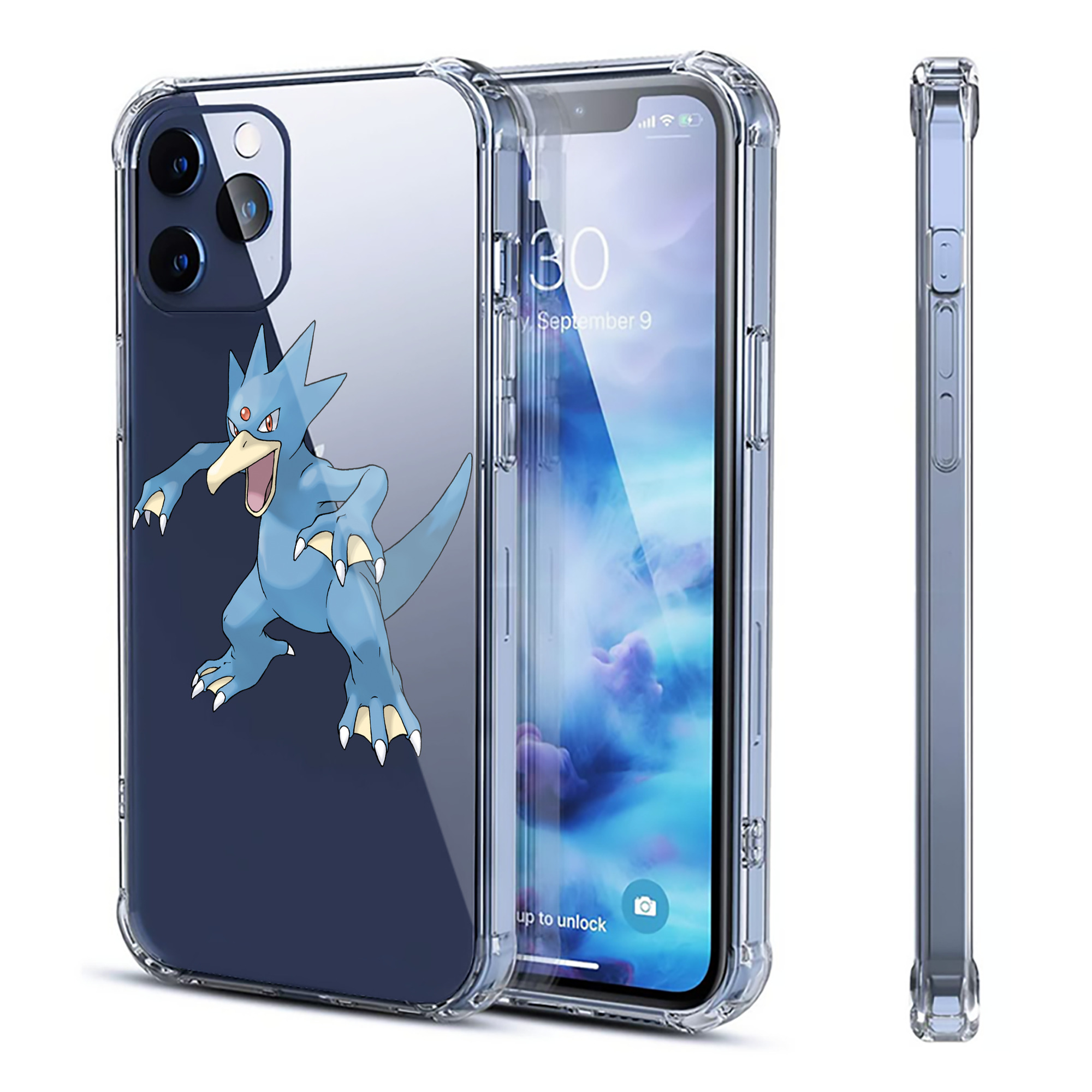 （画像用） ポケットモンスター Pokémon 【iPhone 12シリーズ対応】透明スマホケース（クリアソフトケース）